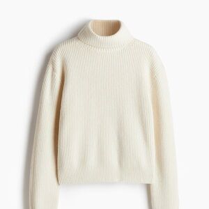 NWT Cream H and M Turtleneck Sweater